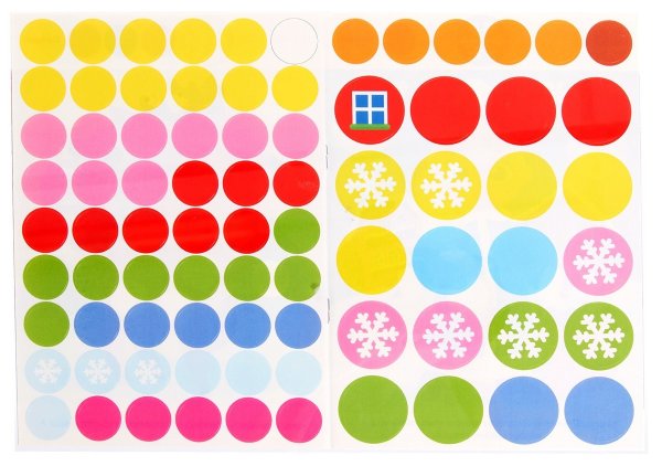 Наклейки кружочки для детей