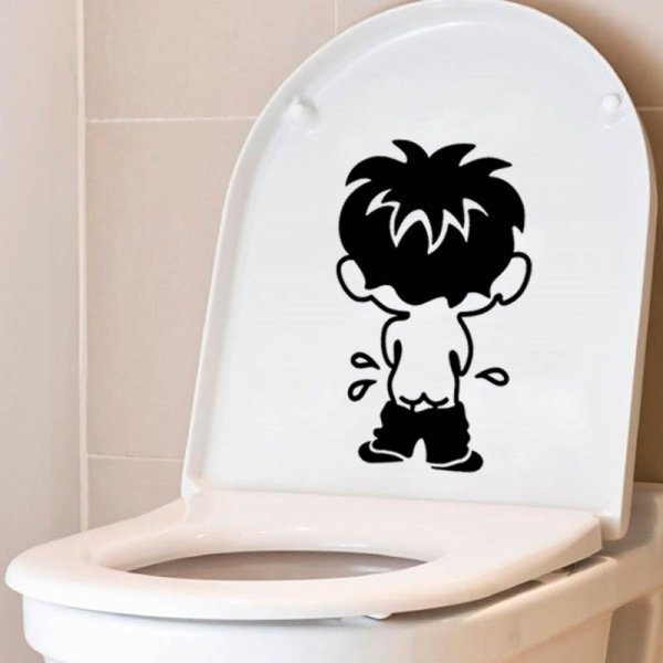 Наклейка "туалет"