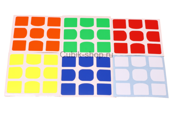 Оригинальные наклейки Rubiks на кубик Рубика 3х3