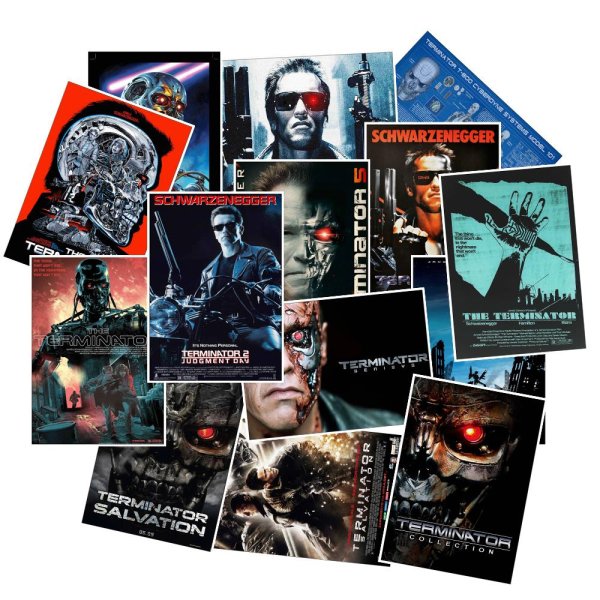 Терминатор 2 наклейки 1990