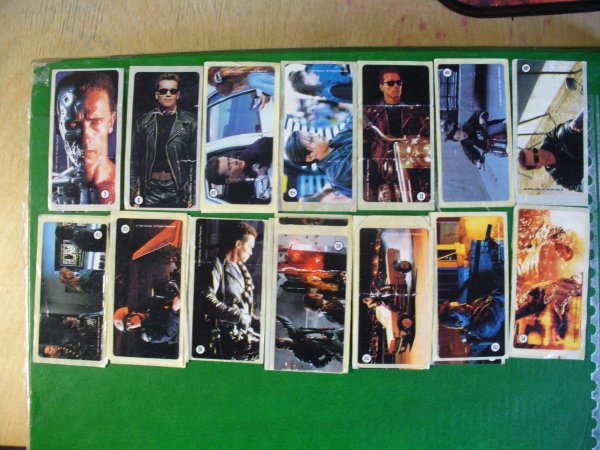 Наклейки из жвачек 90-х Терминатор