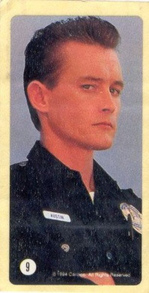 Наклейки Терминатор 2 из жвачек 1990