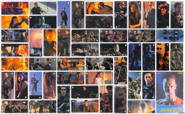 Наклейки из жвачек 90-х Терминатор