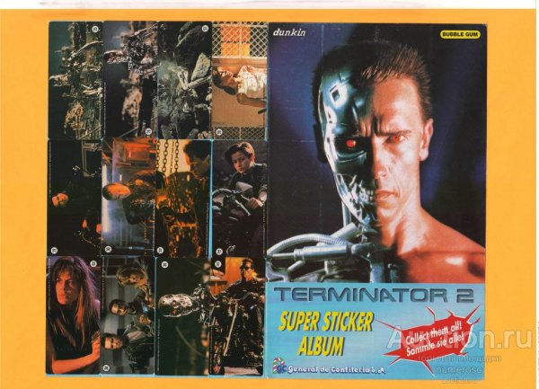 Терминатор 2 наклейки 1994