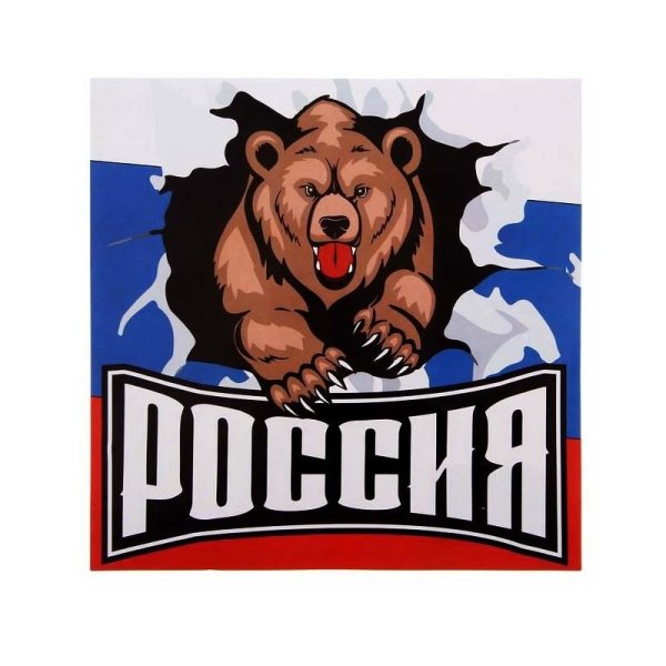 Наклейка медведь на машину