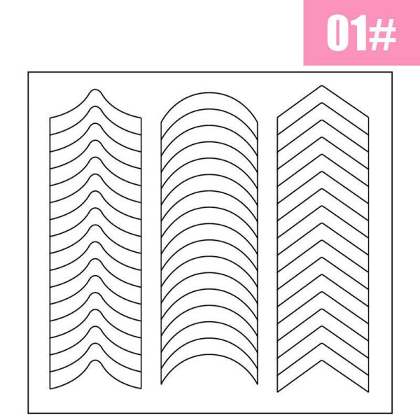Трафарет для французского маникюра