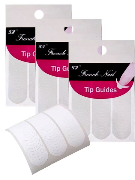 Французский маникюр с наклейками