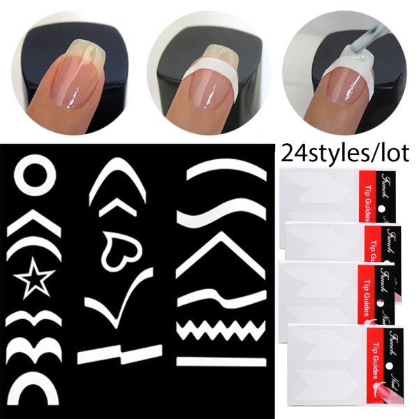 Маникюр с трафаретами