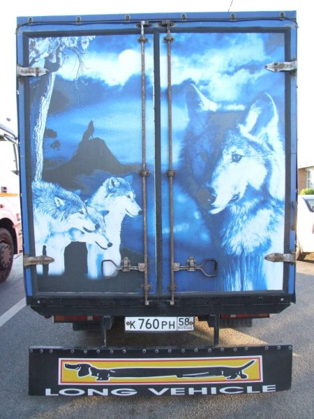 Наклейки на ворота газели