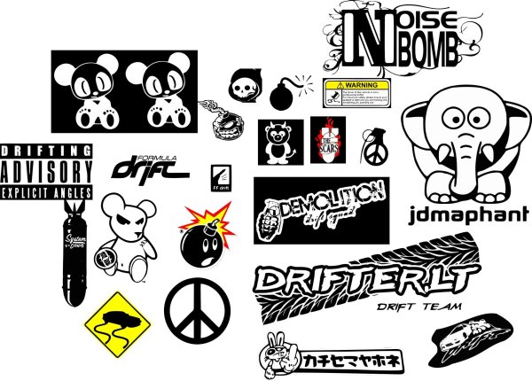 Наклейки для распечатки на велик