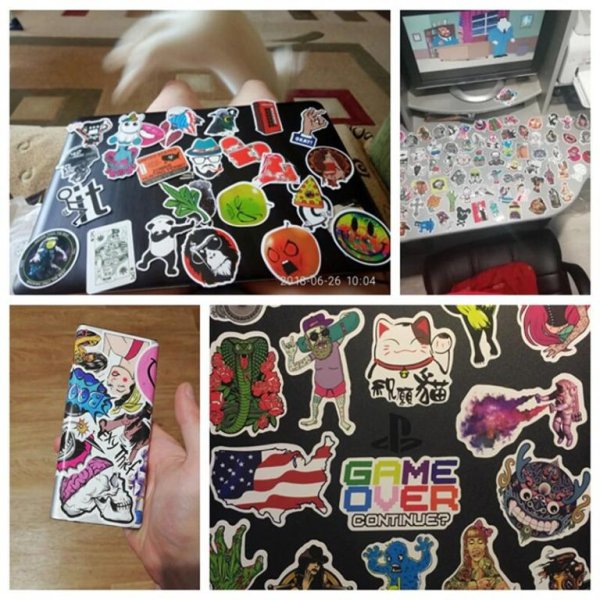 Виниловые наклейки на ноутбук