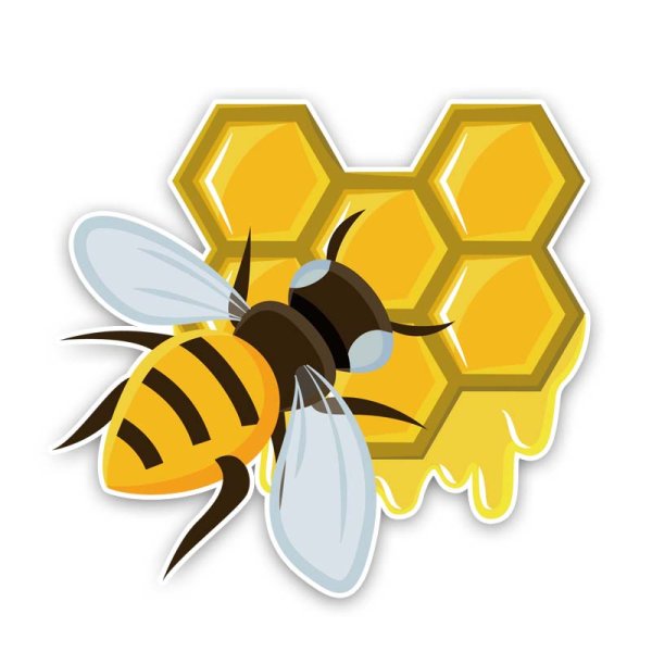 Наклейка на авто пчеловод