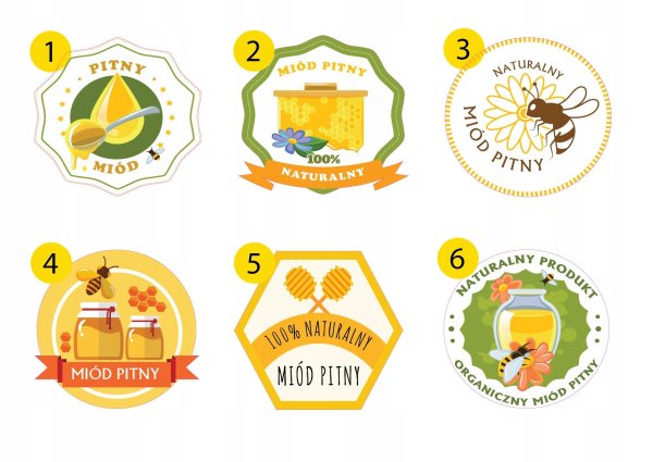 Мед этикетка на банку