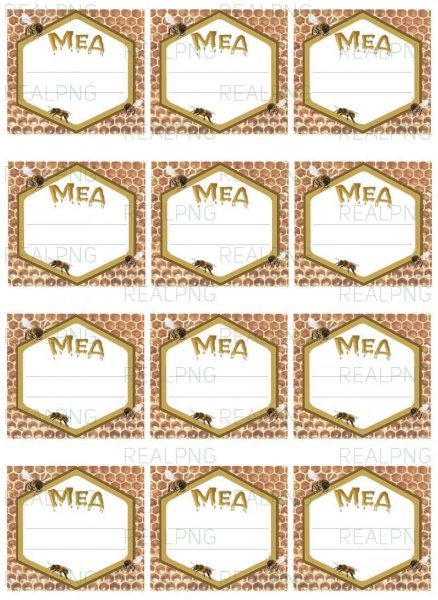 Башкирский мед этикетка