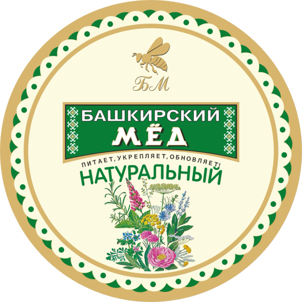 Этикетка на мед натуральный