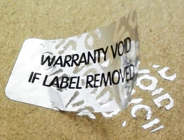 Стикер вскрылся