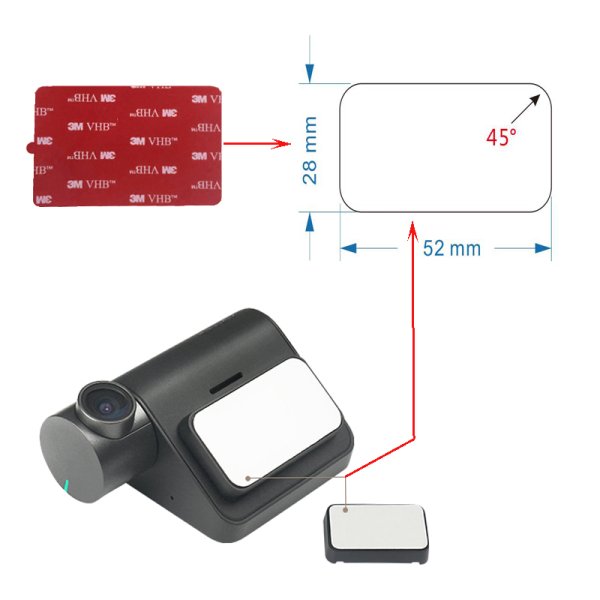 70mai наклейка электростатическая для регистратора