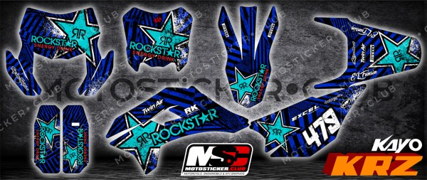 Наклейки на пластик (комплект) Kayo t2,т4,т6 (2014)