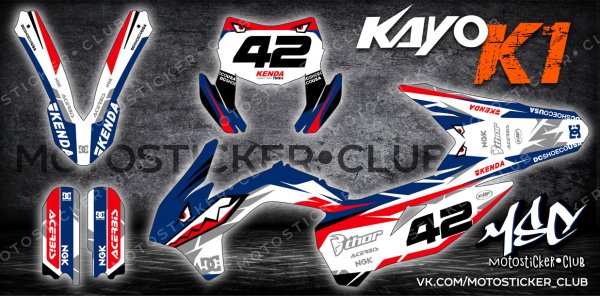 Kayo k1 в наклейках КТМ