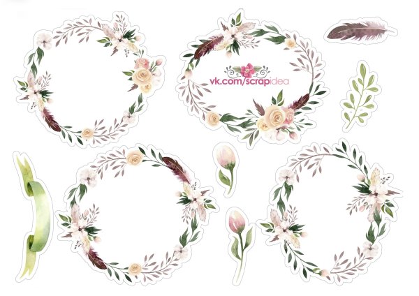 Наклейки на посуду декоративные