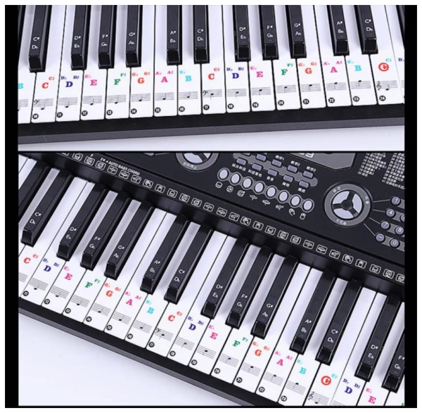 Наклейки на клавиши синтезатора