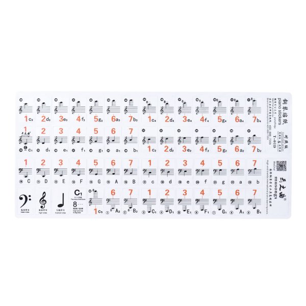 Ноты на клавиатуре синтезатора 61 клавиша