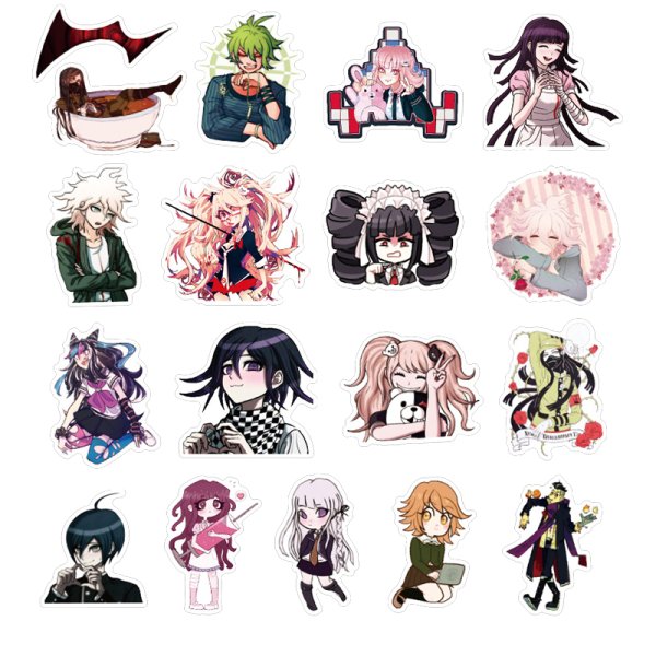 Наклейки аниме Данганронпа