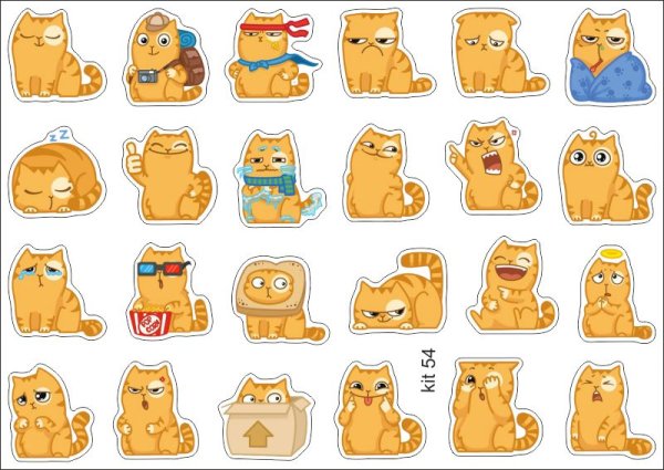 Наклейки котики