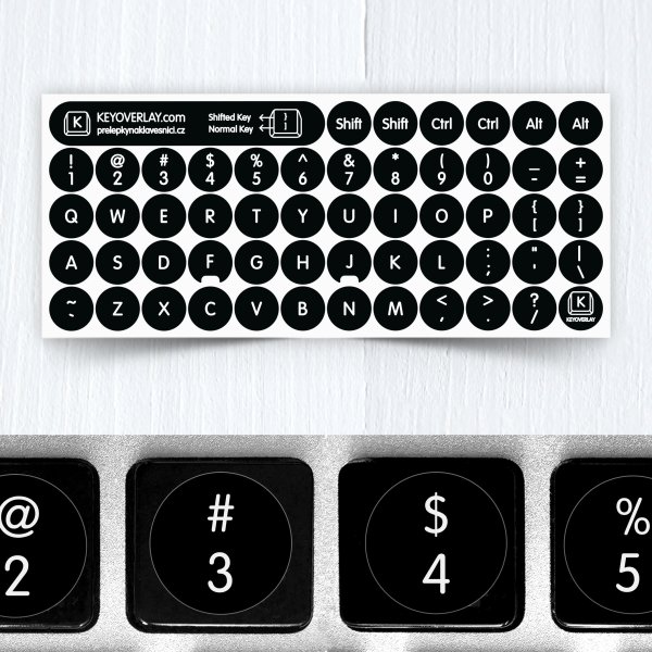 Фосфорные наклейки на клавиатуру