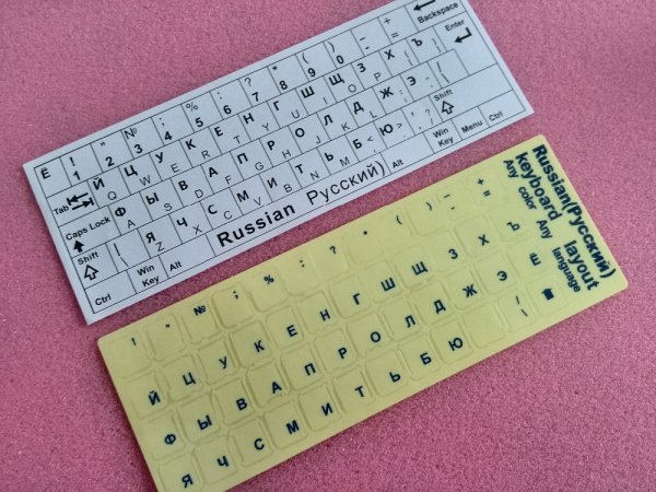 Наклейки на клавиатуру ноутбука