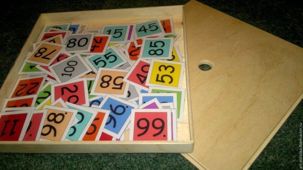 Набор цифр до 100