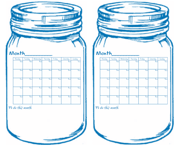 Баночки для печати шаблон