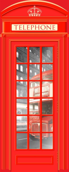 Холодильник Лондонская телефонная будка