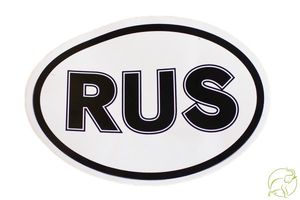 Наклейка Rus на авто