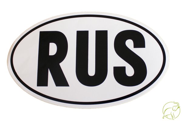 Знак Rus на автомобиль