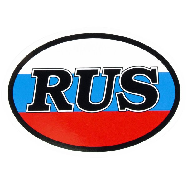 Табличка Rus на автомобиль