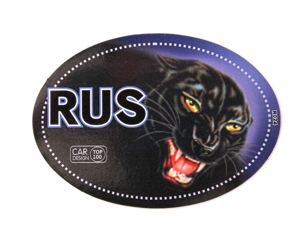 Знак Rus на автомобиль