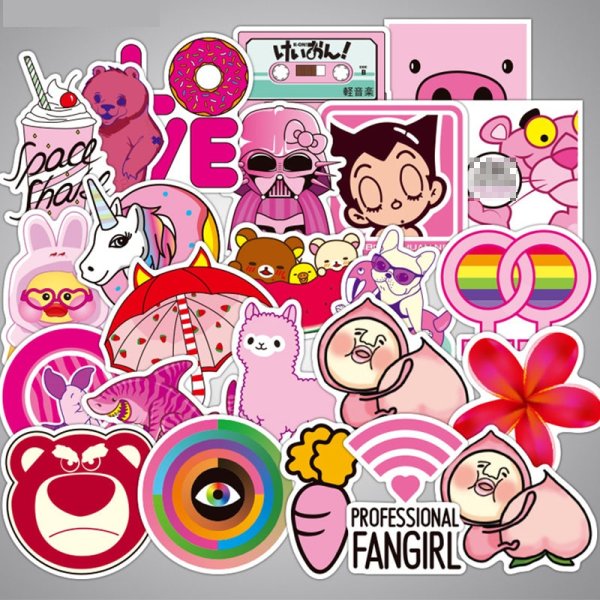 Розовые Стикеры