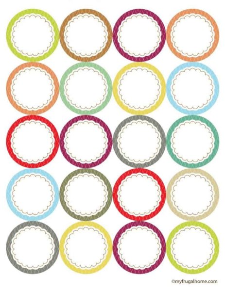 Круглые рамки для капкейков