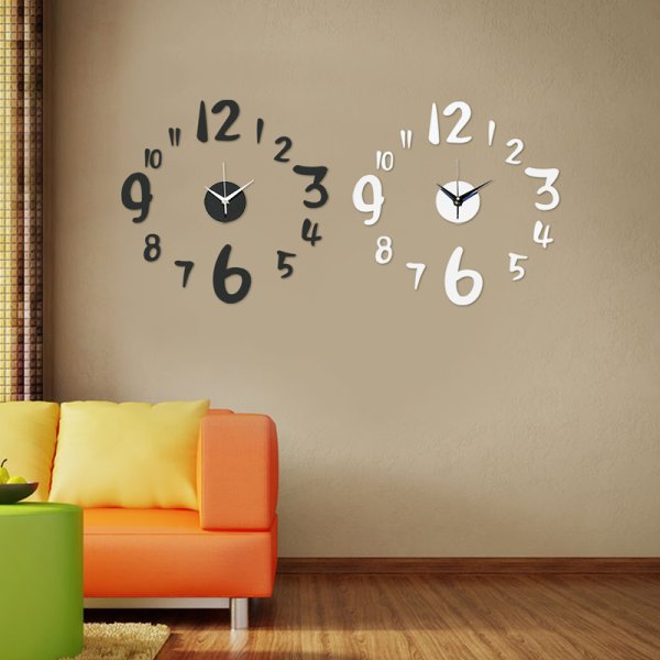 Часы зеркальные настенные