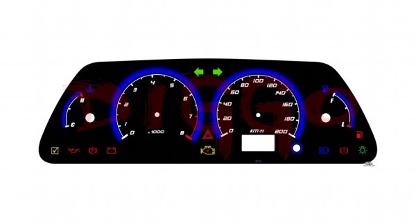 Накладка на приборку ВАЗ 2110