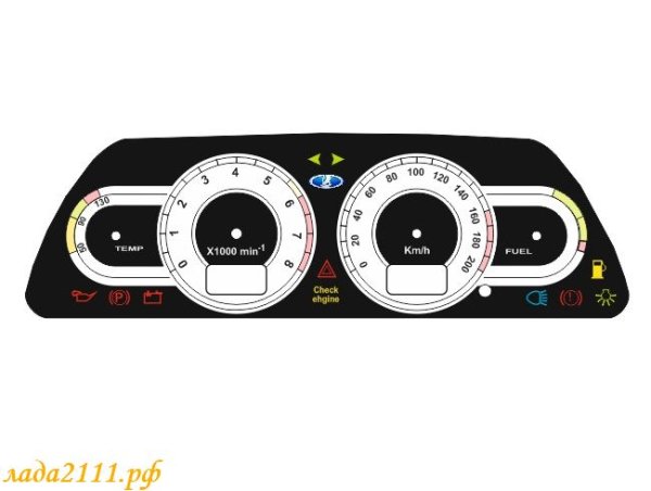 Накладка на панель приборов ВАЗ 2110