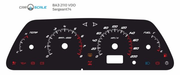 Шкалы приборов ВАЗ 2115