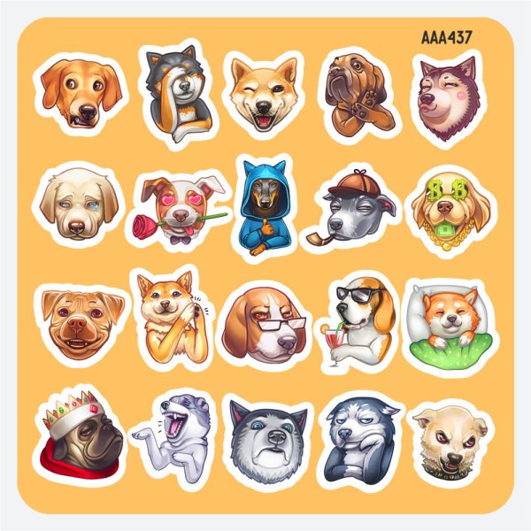 Стикер собака