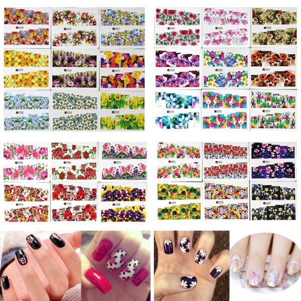 Наклейки на ногти под гель лак