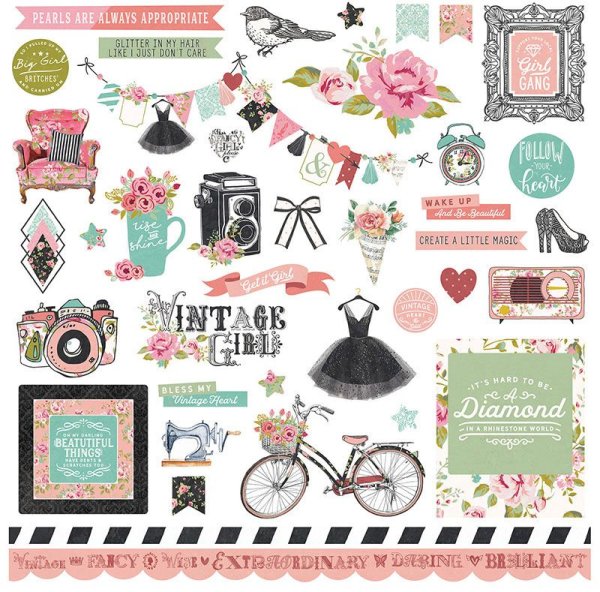 Винтажные Стикеры