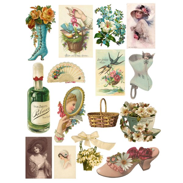 Наклейки в винтажном стиле