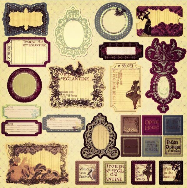 Элементы для скрапбукинга для печати