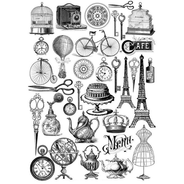 Стикеры для скрапбукинга ретро