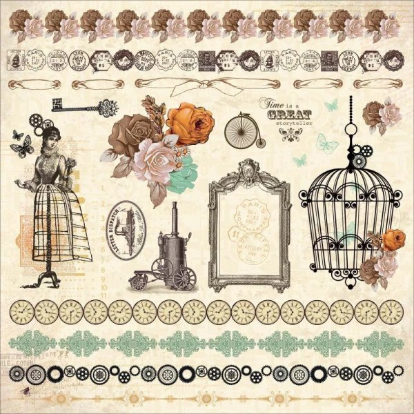 Винтажные высечки для скрапбукинга